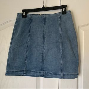 Free People Modern Femme Denim Mini Skirt